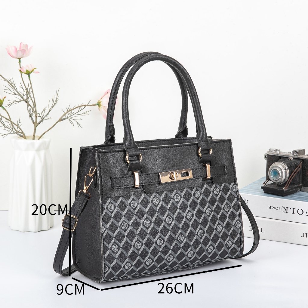 Mumu 2084 Leather Women Sling Bag With Handle Square Medium Shoulder Bags For Woman Students - Image 5