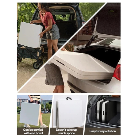 4/5/6FT Heavy Duty Folding Table - Portable Dining/Camping |School | Indoor Outdoor Church/Party - Image 8