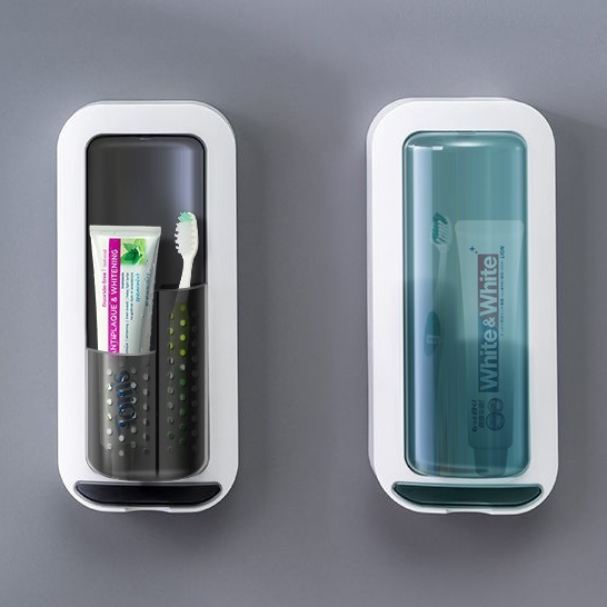 Rotating toothbrush and toothpaste storage rack Bathroom Storage Rack Storage Kitchen Organizer Rack — view 2