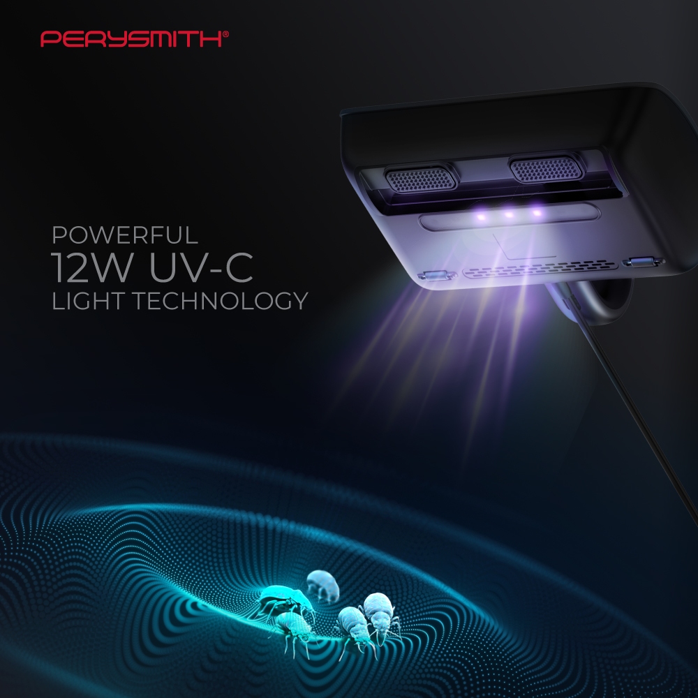 PerySmith V10PRO Dust Mite Vacuum Cleaner For Bed and Sofa With UV Light Sterilize Anti-Mite 700W - Image 4
