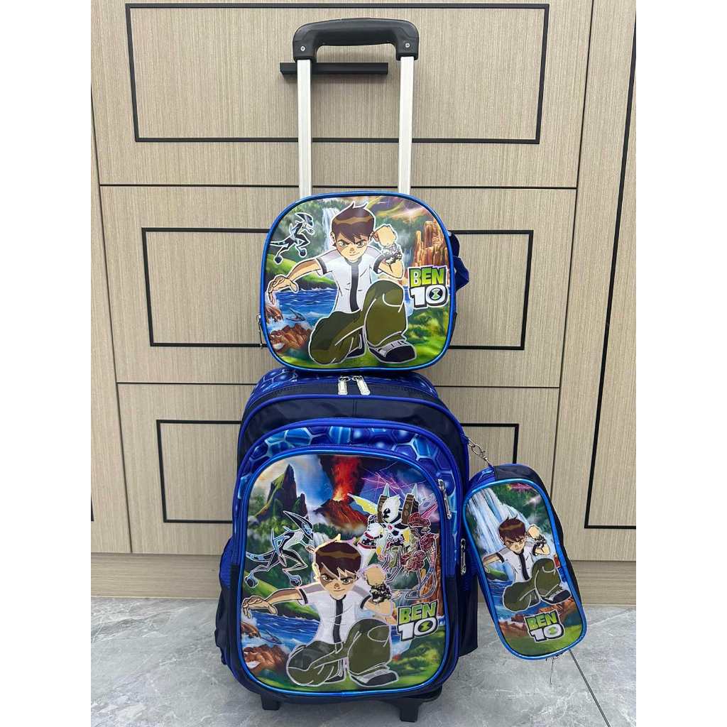2026 NEW 16" 3D HIGH QUALITY  3IN1 TROLLEY BAG FOR KIDS BOYS WATERPROOF — view 8