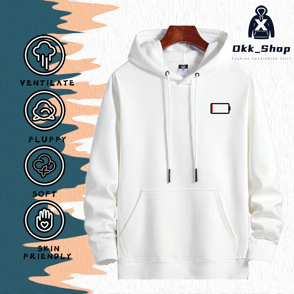 Okk_Hoodie jacket for men Not enough power design Korean style jacket unisex jacket for men&women - Image 2