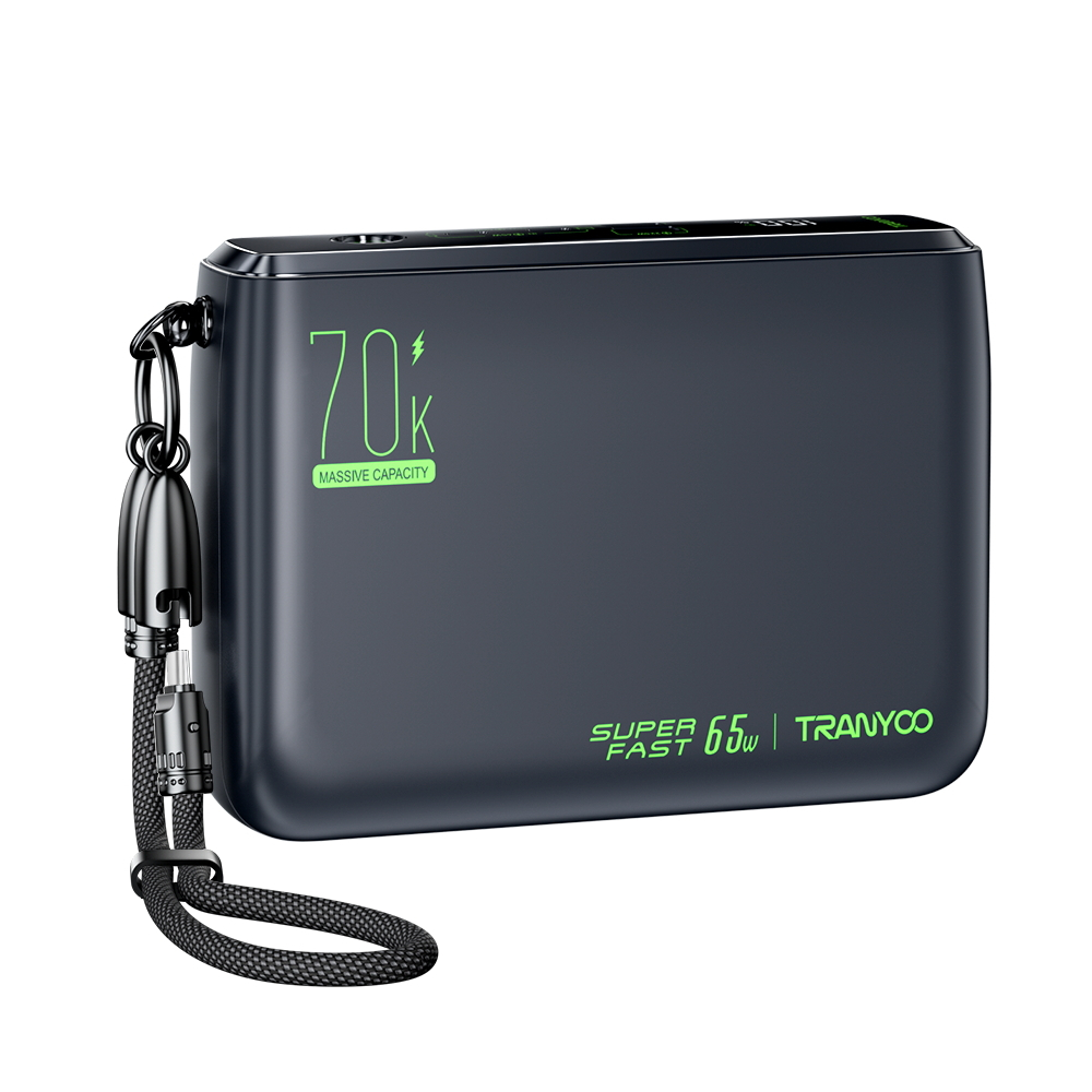 Tranyoo L7 70000mAh 65W Powerbank Original Super Fast Charging A Laptop Portable data cable 65W - Image 7