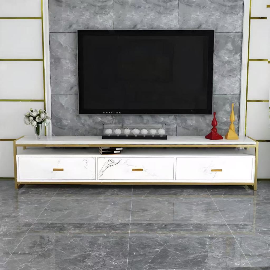 MAZZONE Simple Imitation Marble TV cabinet/TV Cabinet/TV Stand With Drawers（COD） - Image 6