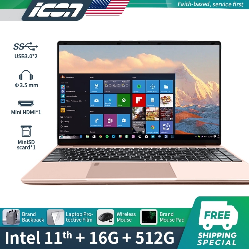 ICON Laptop Intel Core i7 - i5- i3 | 16GB / 8GB / 4GB Memory | 512G / 256G / 128G SSD