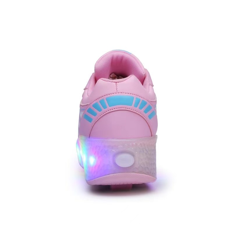 Children's Roller Skates Boy And Girls Fashionable Rechargeable LED Walking Shoes Kids Sneakers - Image 8