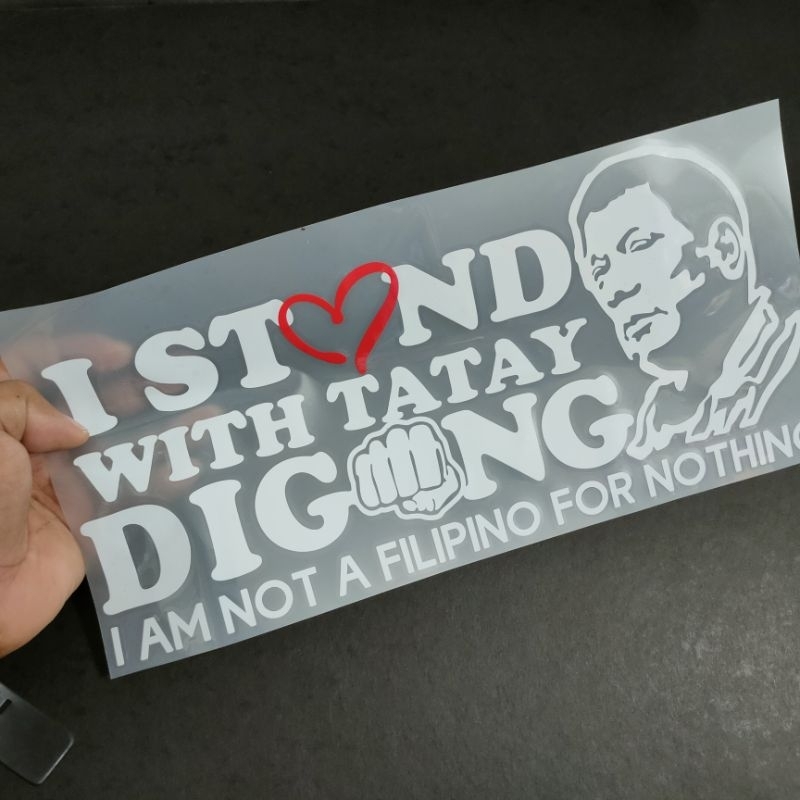 TATAY DIGONG STICKER CUTOUT CAR VINYL DECALS - Image 4