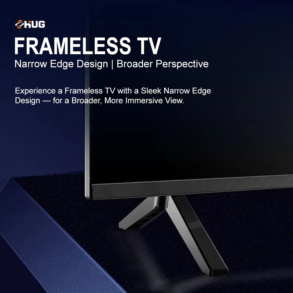 HUG 32 Inches Smart TV Android 15 Digital TV Netflix Youtube 1080p HD Resolution Frameless LT32 - Image 5