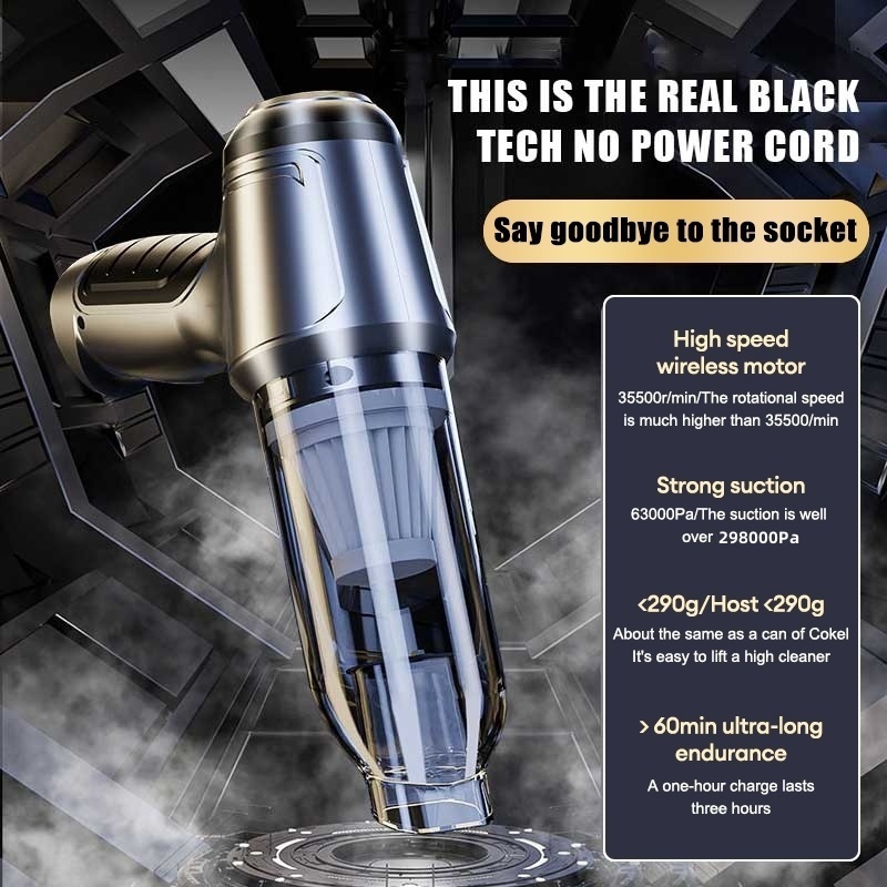 998000Pa Vacuum Cleaner Cordless Wireless Ultra Quiet Strong Suction Portable Home Car - Image 2