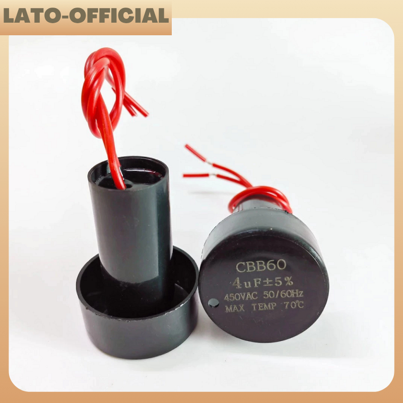Compstudio 6uF CBB60 Starting Capacitor 450V AC 50/60Hz For Washing Machine Pump Motor - COMP7317579