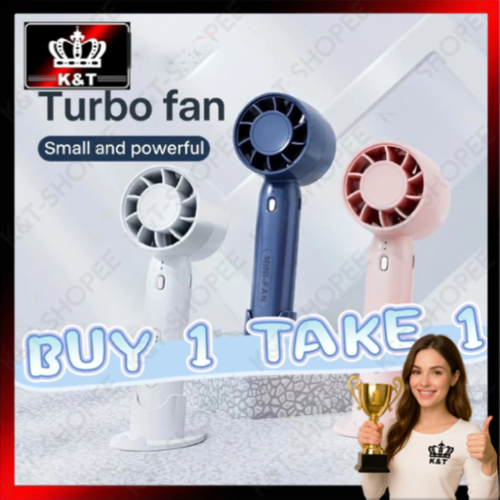 T10 Mini Fan USB Rechargeable Portable Handheld Turbo Fan Adjustable A8 Small Powerful Wind Cool Fan