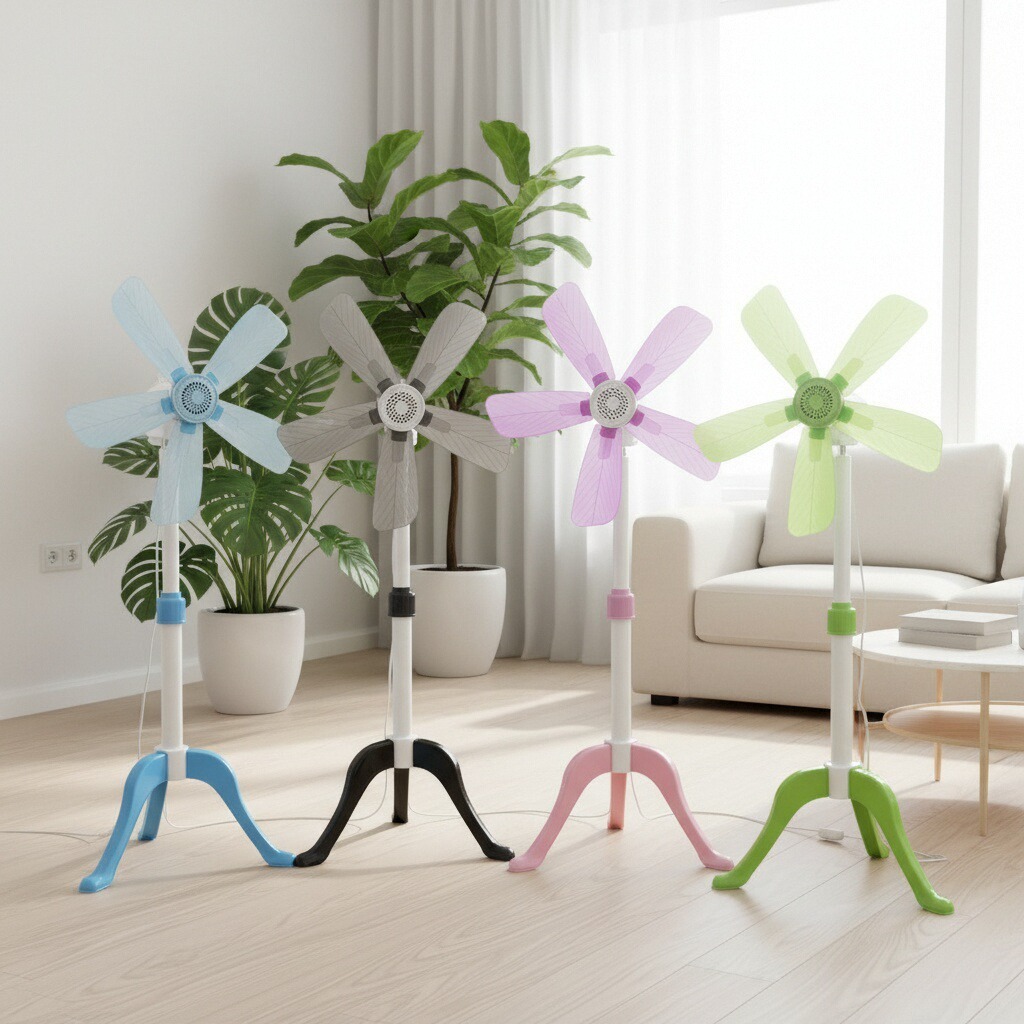 SYCAT 5 Blades Stand Fan Family Electric Fan Clip Fan Floor Fan Cooling Fan Portale Fan Adjustable - Image 6