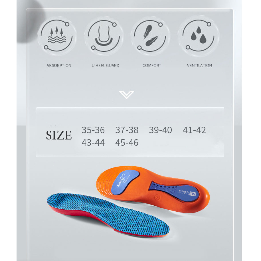 Orthotic Insole Arch Support Flatfoot Running Insoles Soft Bottom Shock-absorbing Sports Insoles — view 5
