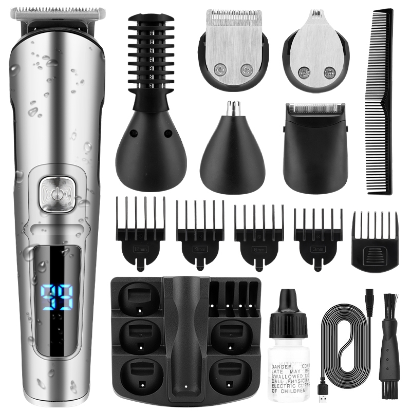 11 In 1 Electric Rechargeable Men Wireless Hair Trimmer Set Clipper Razor Shaver - Image 7