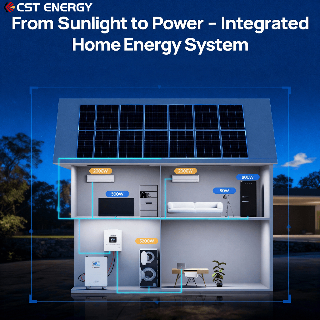 CST LiFePO4 battery 48V 324/100Ah JBD smart BMS 16S 100A Solar battery Maintenance-free Home Backup - Image 7