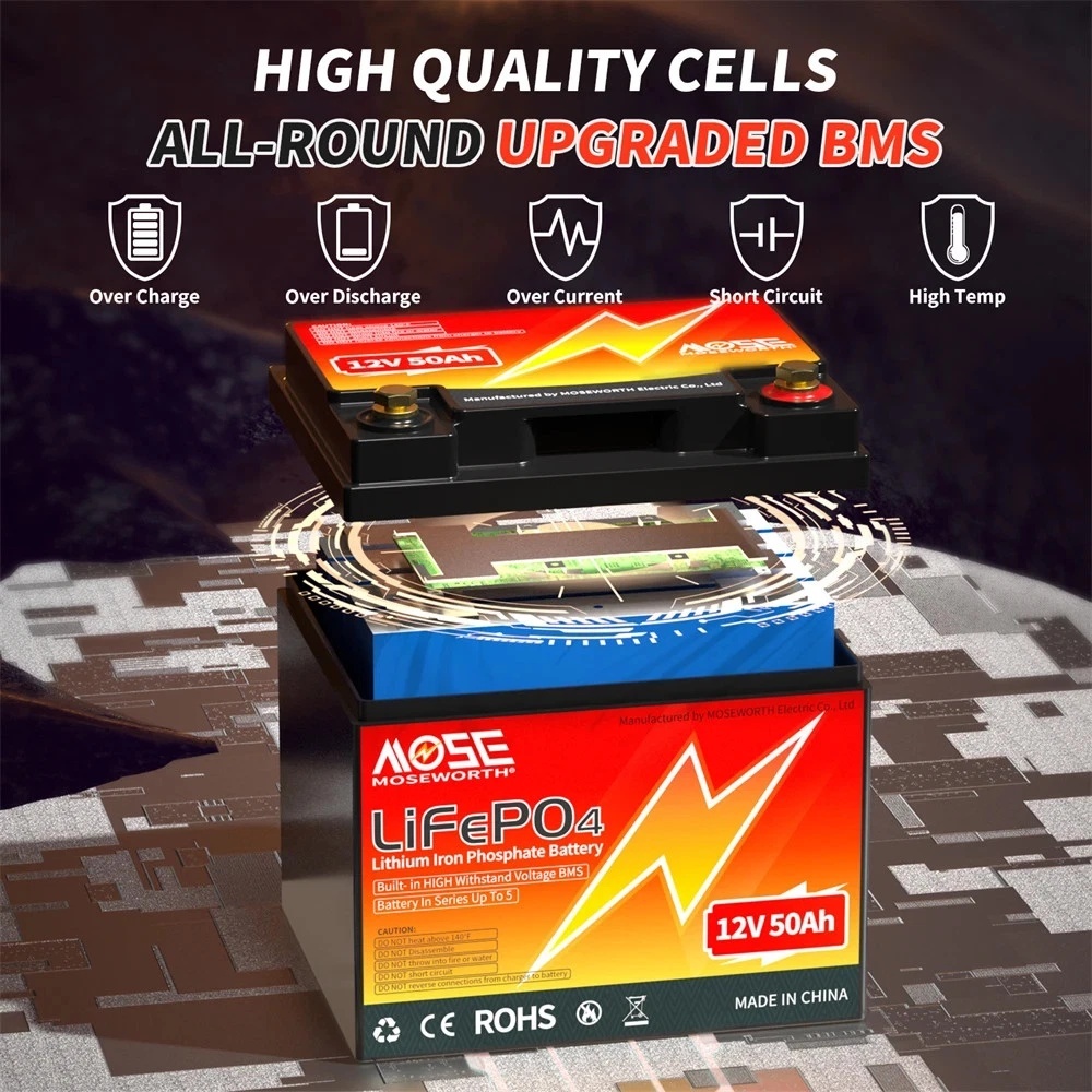 LiFePO4 Battery 12V 100AH Solar Lithium Battery — view 5