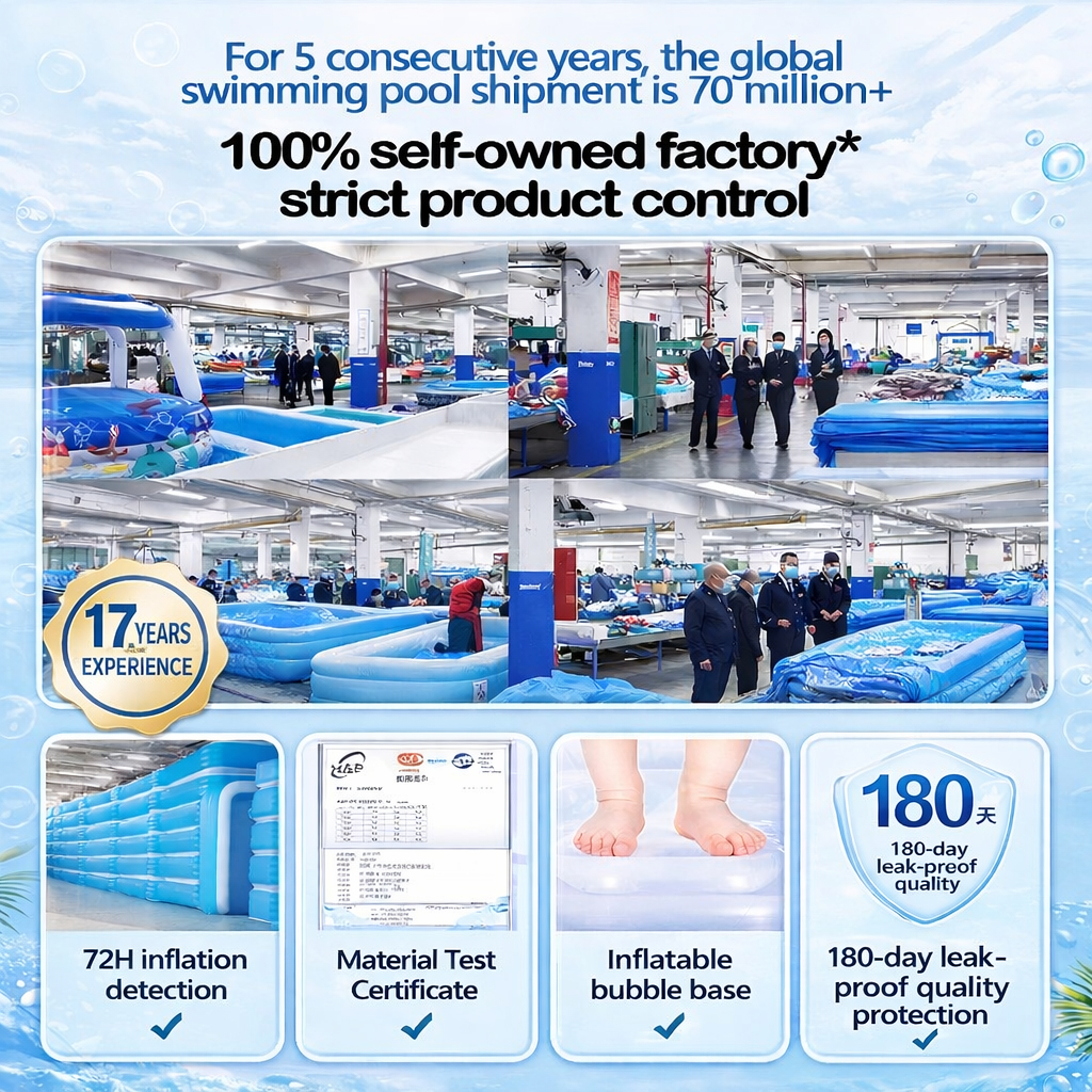 Inflatable Swimming Pool Kids Swimming Pool Baby Swimming Pool Family Size Swimming - Image 3