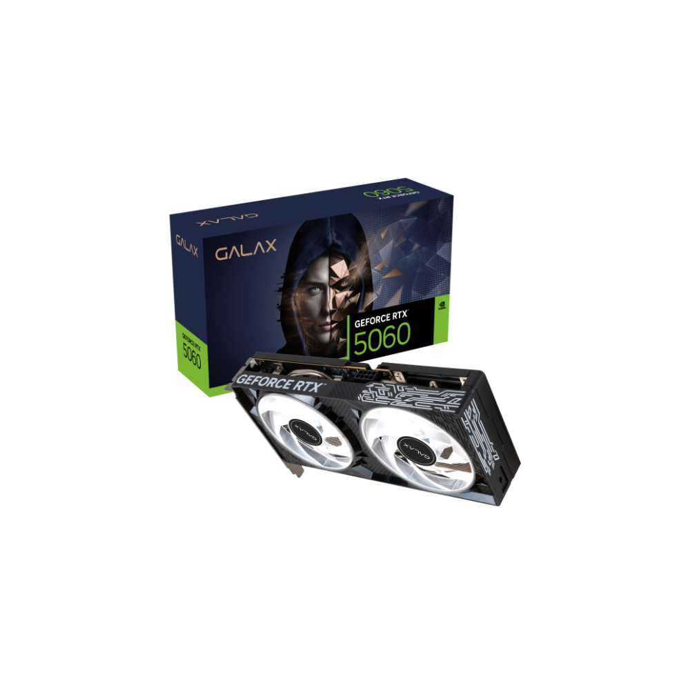 Galax  NVIDIA® GeForce RTX™5060 1-Click OC V2 8GB GDDR7 Black GPU - Image 2