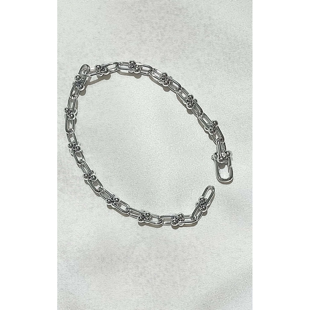 HardWear-Inspired Micro Link Bracelet | Small Link | 19cm | Platinum Setting