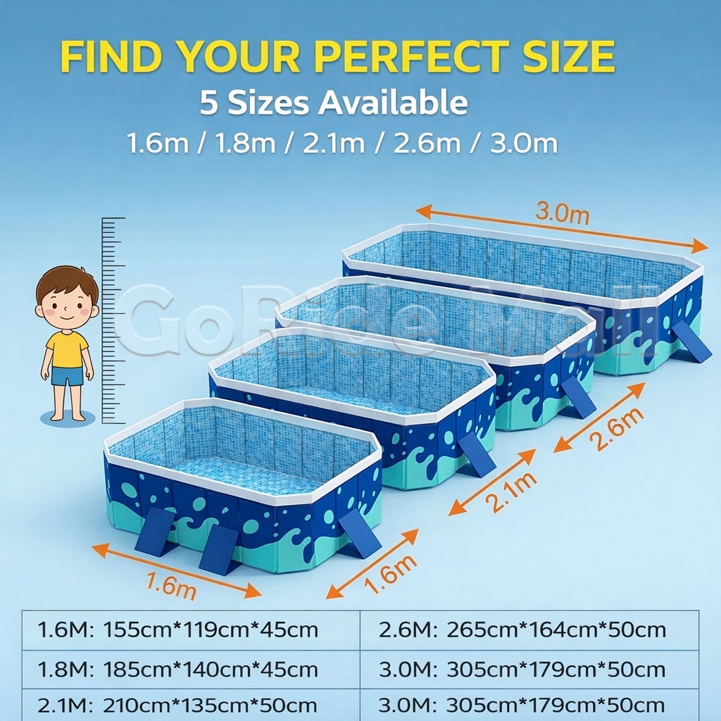 Swimming pool for kids swimming pool big size for family Non inflatable swimming pool foldable — view 6