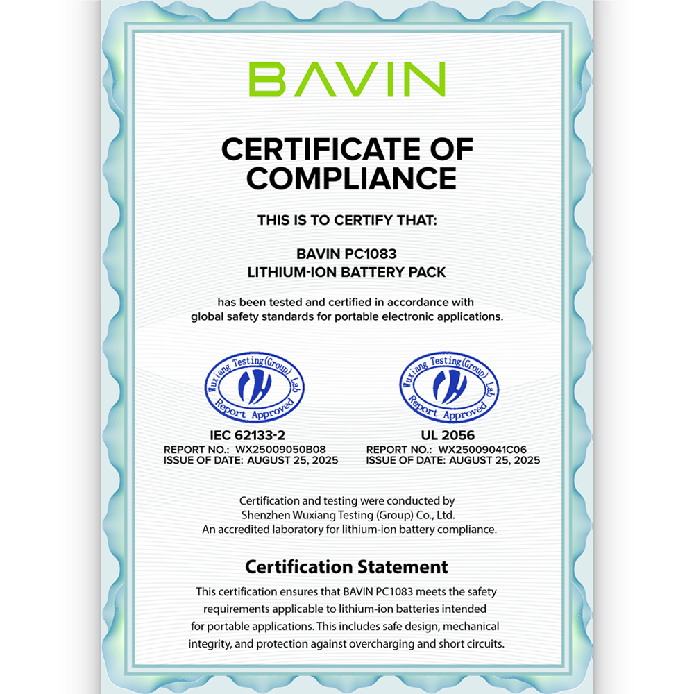 BAVIN PC1083 36W 10400mAh/PC1082 18W 8800mAh Mini UPS Powerbank Uninterrupted Backup Battery Supply - Image 8