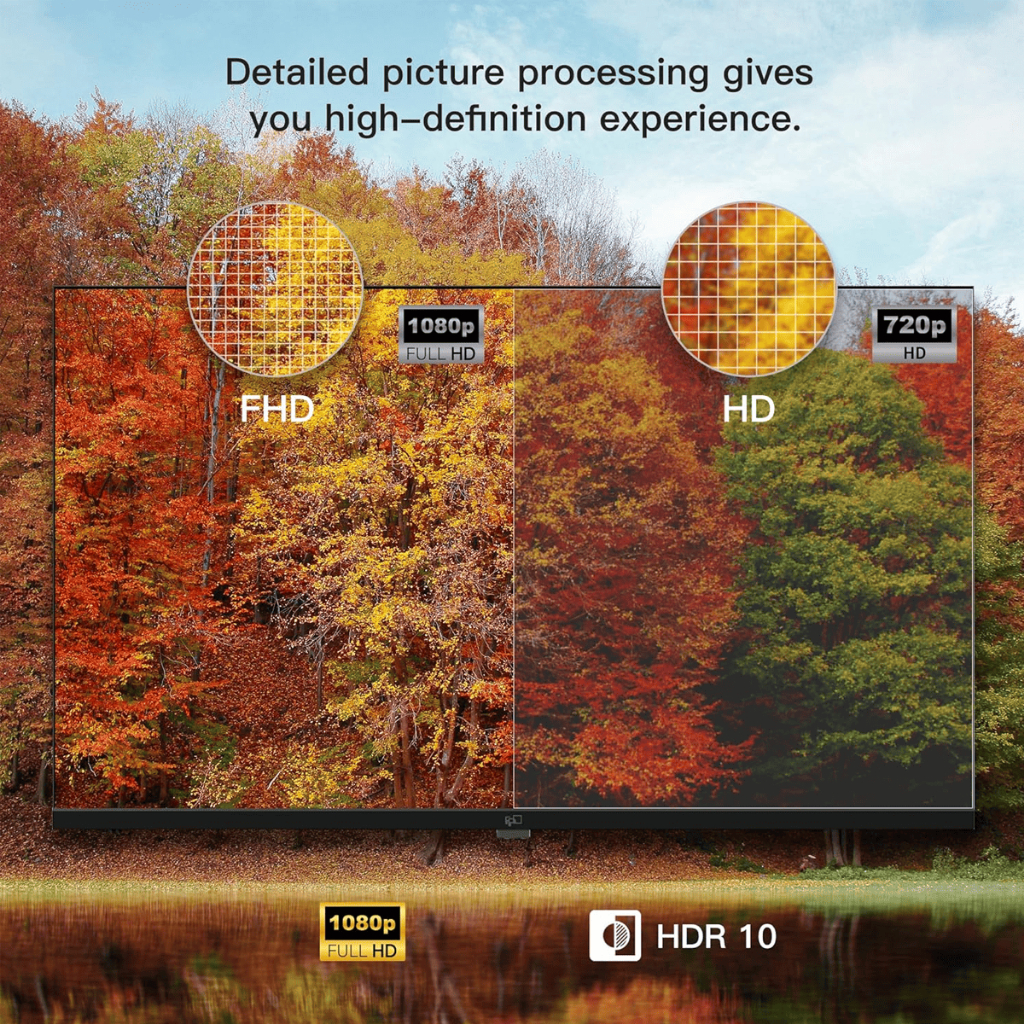 Nvision 32"/43" Smart Android TV FHD Youtube Netflix Bluetooth Wifi LED TV With Wall Bracket - Image 2