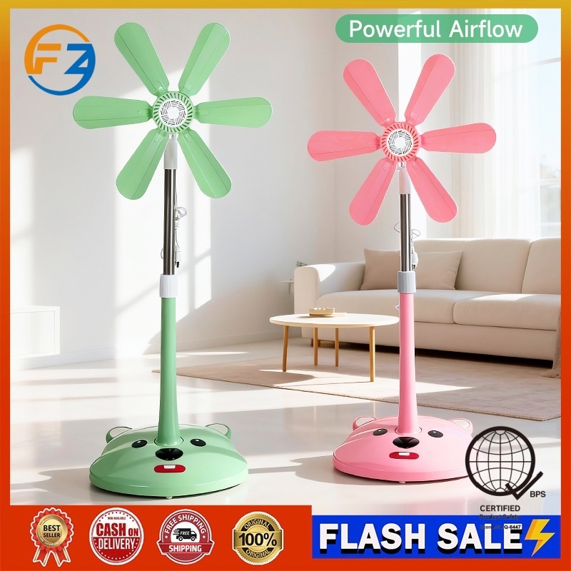 FZ stand fan portable electric fan stand fan Adjustable standard electric fan big wind 5 blades - Image 2