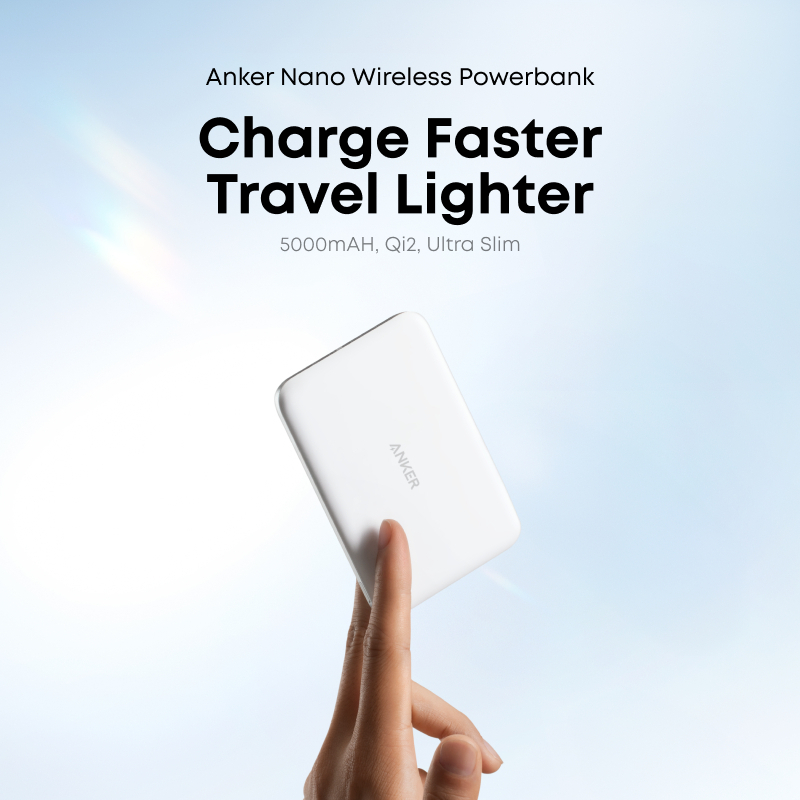 [SWELDO SALE] Anker Nano Power Bank, Ultra-Slim 5,000mAh Magnetic Battery Pack, Qi2 Certified 15W Ma - Image 4