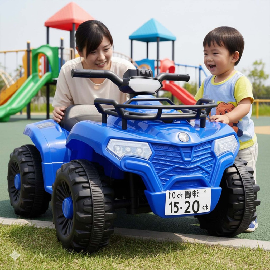 Japan Large Luxury  ATV for kids Electric Ride On Rechargeable Outdoor Motorbike  Music LED Lights - Image 7