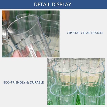 INXX 6 Piece Unbreakable Acrylic Drinking Glass Set – Durable and Lightweight Chowking Baso/Acrylic — view 6