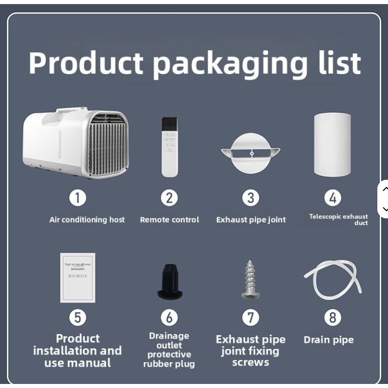 Tixx Portable Aircon 1.5P  Compressor Air Conditioner Air Cooler Aircon Inverter Outdoor CampingTent — view 2