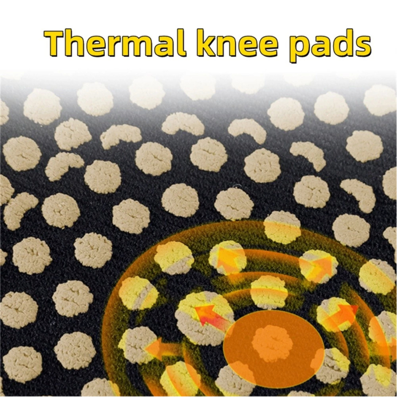 2Pcs Self Relieve Pain Improve Blood Circulation Breathable Warm Wormwood Knee Pad — view 4