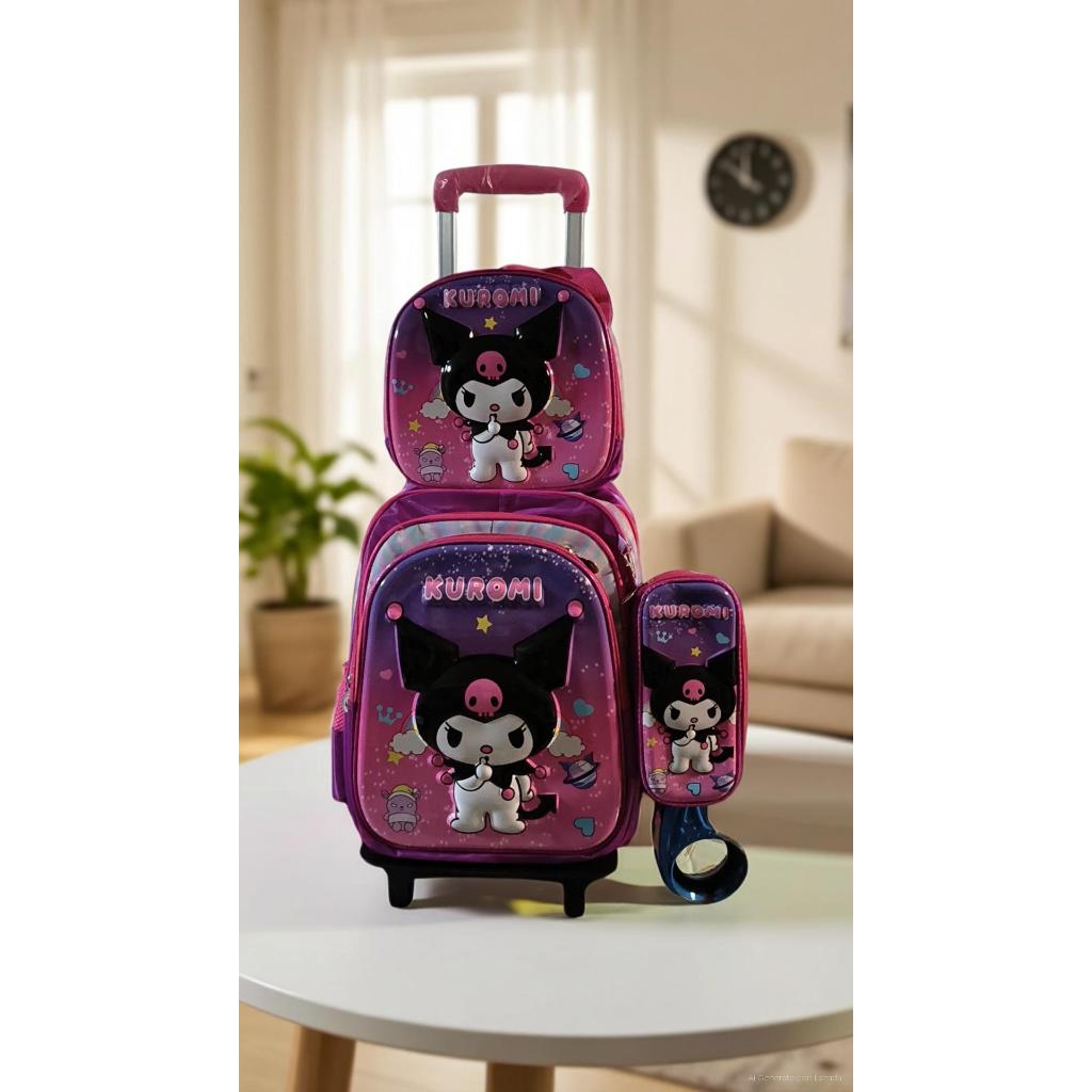School Bags For Girls Boys  Trolley Backpack Children’s Trolley Bag 1-4grad — view 8