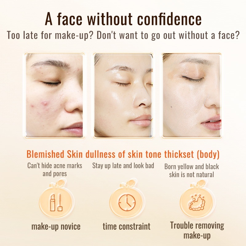 Five vitamin C tone up cream Supplement Cream Lazy Cream Makeup Cream Moistuinre makeup cream 30g - Image 5