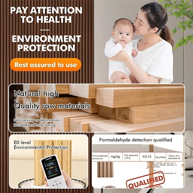 15PCS Solid Wood Panel Board PVC Grille Waterproof Design TV Background Wall Fluted Panel Sent Clamp - Image 5