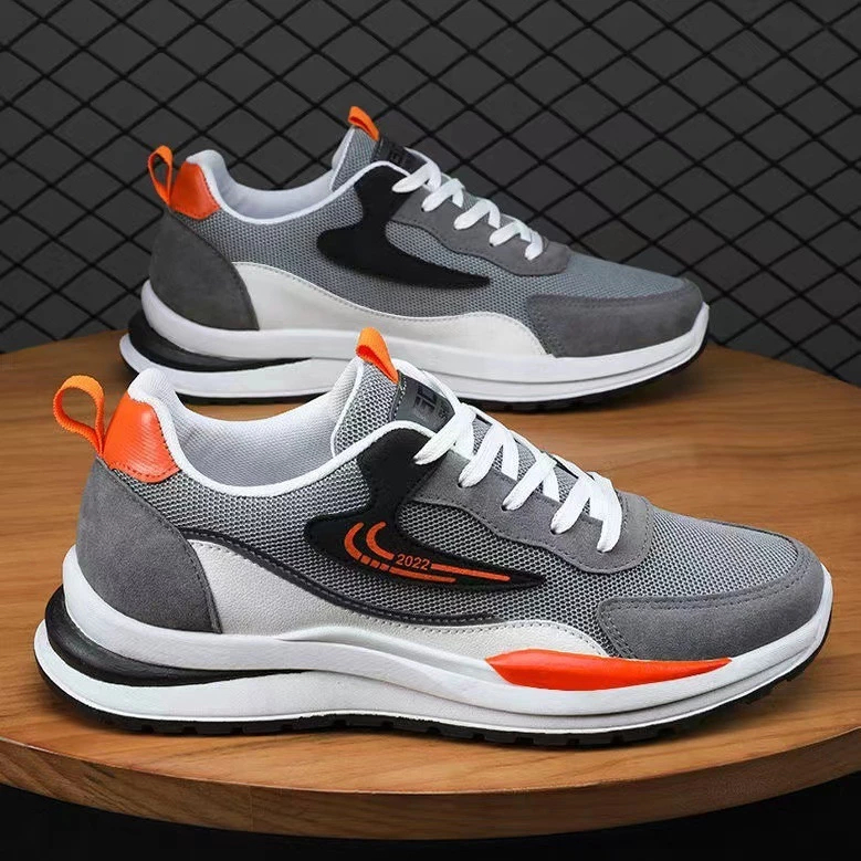 Korean Sports Running Shoes For Men Casual Rubber Shoes For Men Thick Bottom Comfortable Sneakers - Image 4