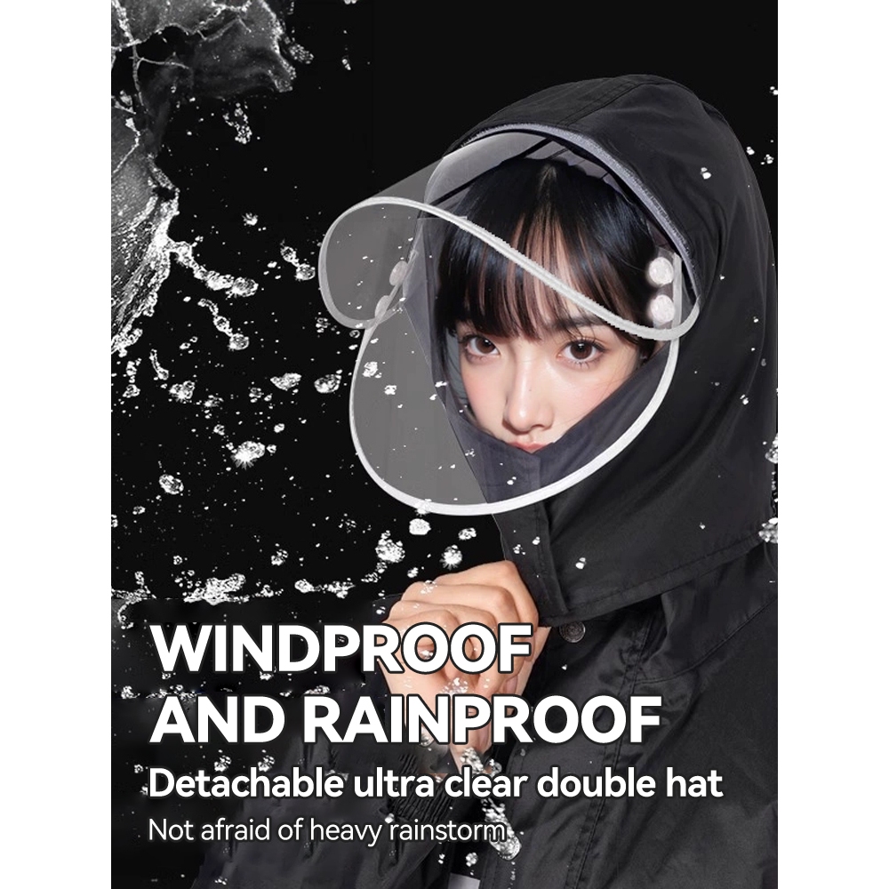 Raincoat Sunscreen Tall Rain Boots Automatic Umbrella Men's And Women's Rainproof Suit Outdoors - Image 2