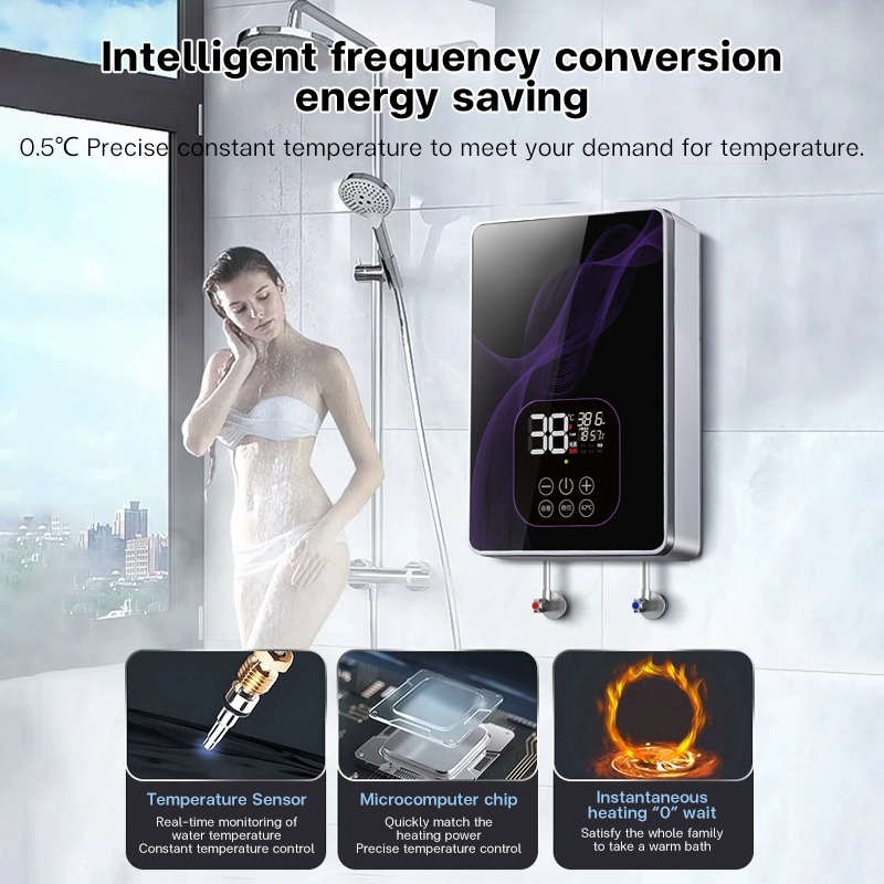 Ac High-quality instant electric water heater 7500W power shower heater 3 seconds to produce hot wat - Image 6