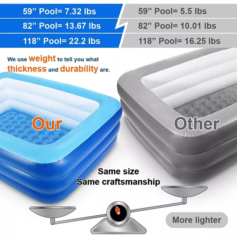 Large inflatable swimming pool Family Outdoor Swimming Pool Durable Portable - Image 5