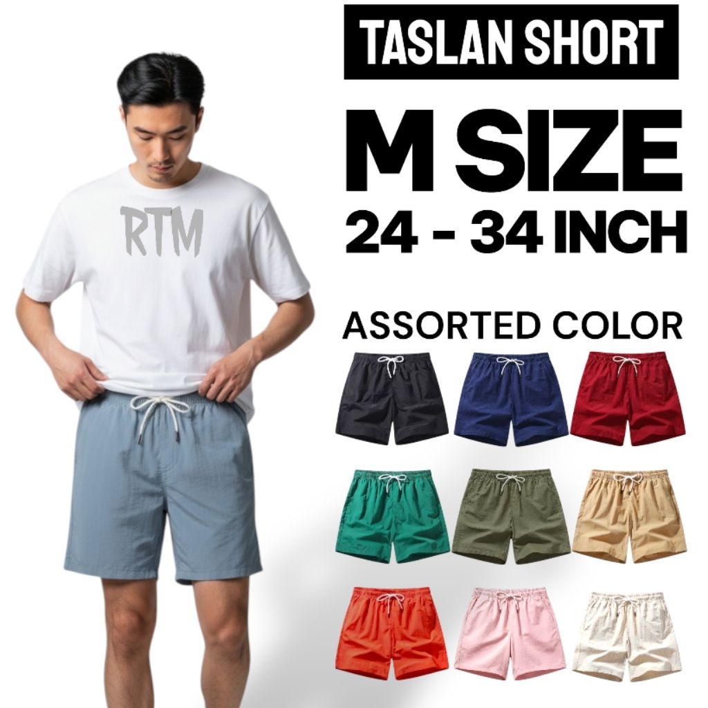 5PCS Taslan Shorts for men - Unisex | Above Knee | Pambahay / Pang Porma - Image 6