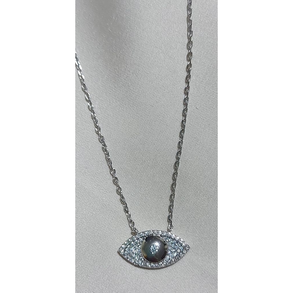 Anti Evil Eye Necklace in Platinum settings product photo 4