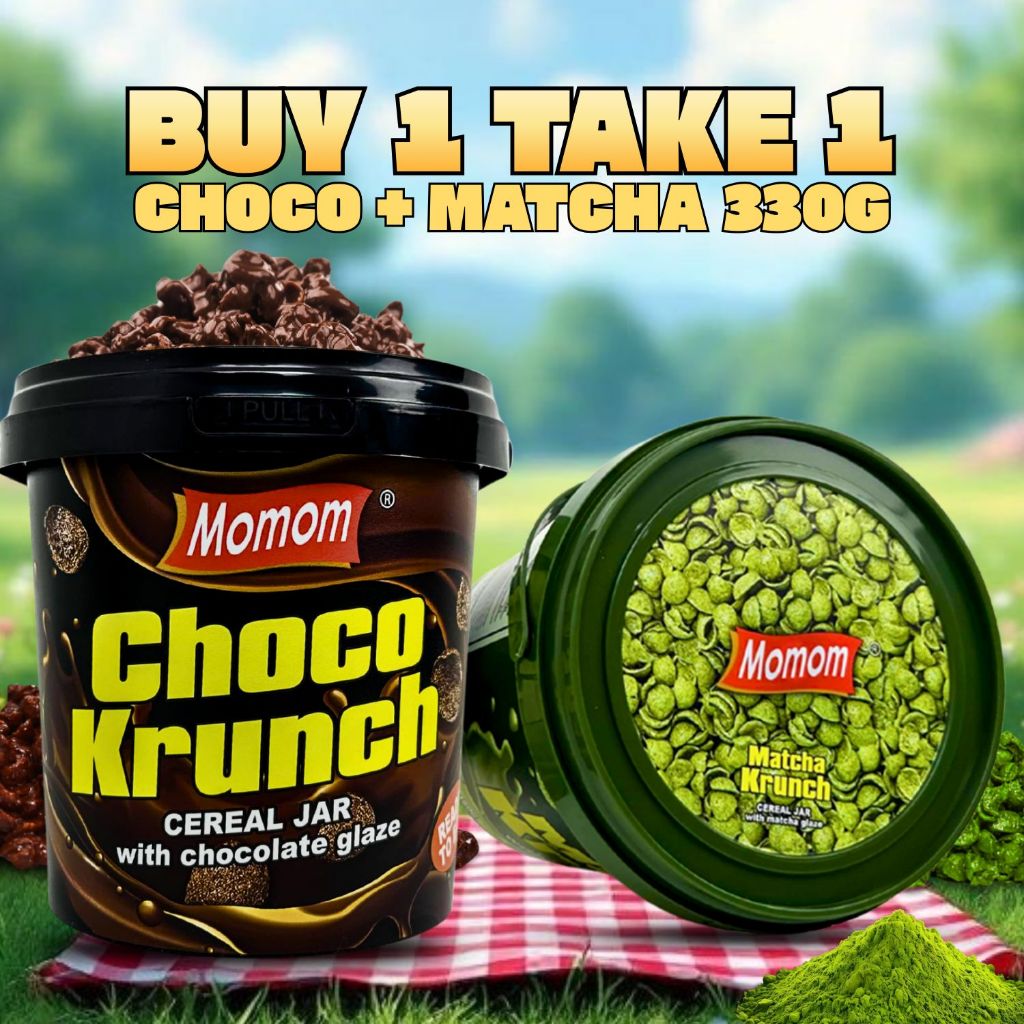 [BUY 1 TAKE 1] Momom Food Chocolate Krunch, Crunchy Cereal Snack with Chocolate Glazed (330g) — view 4