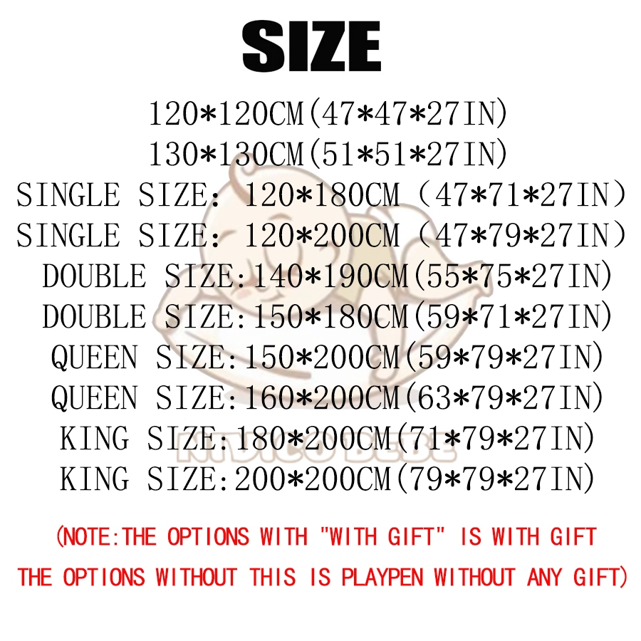 NIVICO BEBE Playpen For Baby With Foam Queen King Size Indoor Breathable Mesh Safety Baby Playpen - Image 8