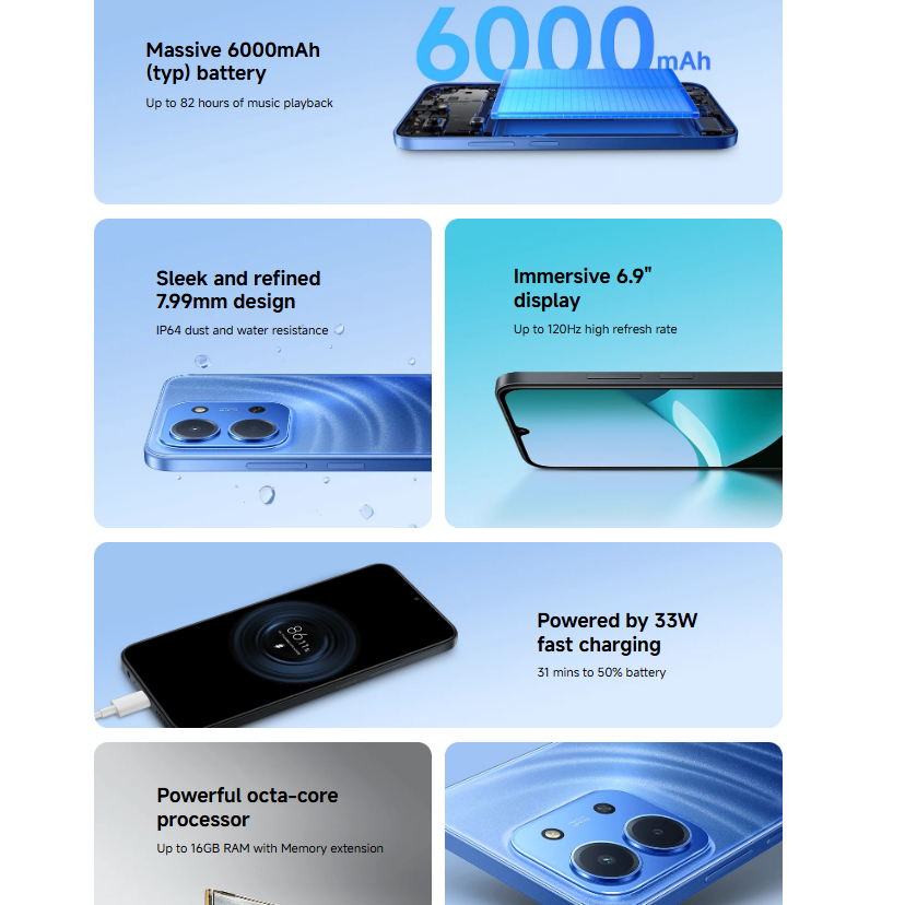 REDMI 15C｜Massive 6000mAh (typ) battery Immersive 6.9" display - Image 2