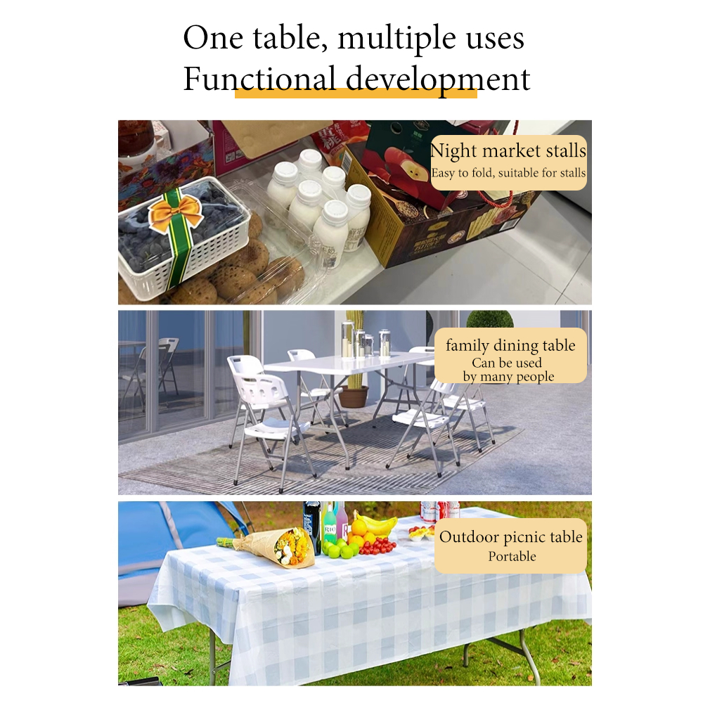 4/5/6FT Heavy Duty Folding Table - Portable Dining/Camping |School | Indoor Outdoor Church/Party - Image 5