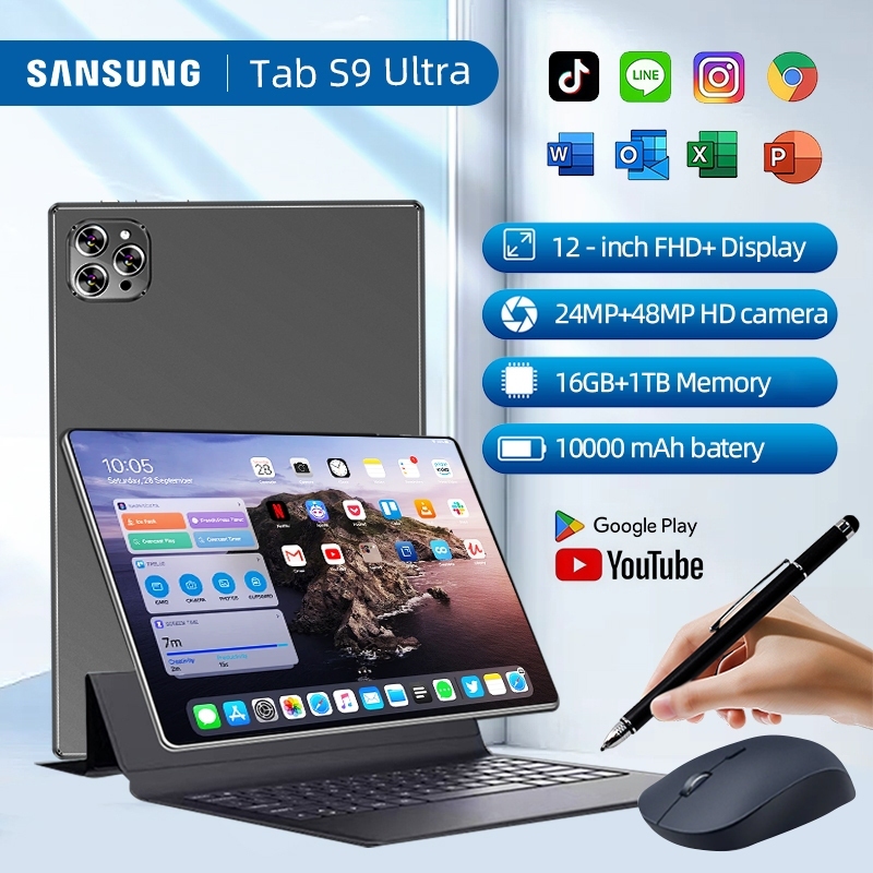 SAM.SUNG Tab S9 Ultra Original Tablets 12 Inch 12GB + 512GB Android Tablet Online Classroom Tablet
