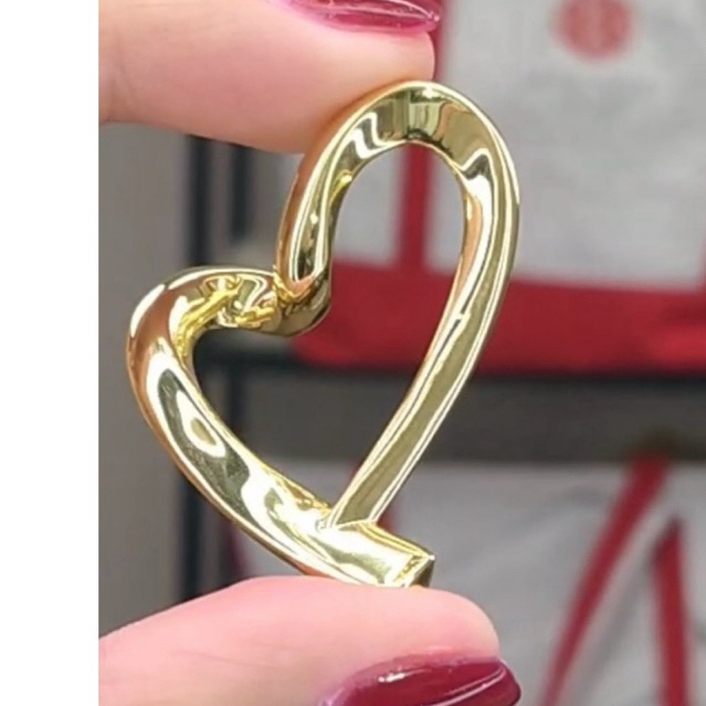Open Heart Pendant Big