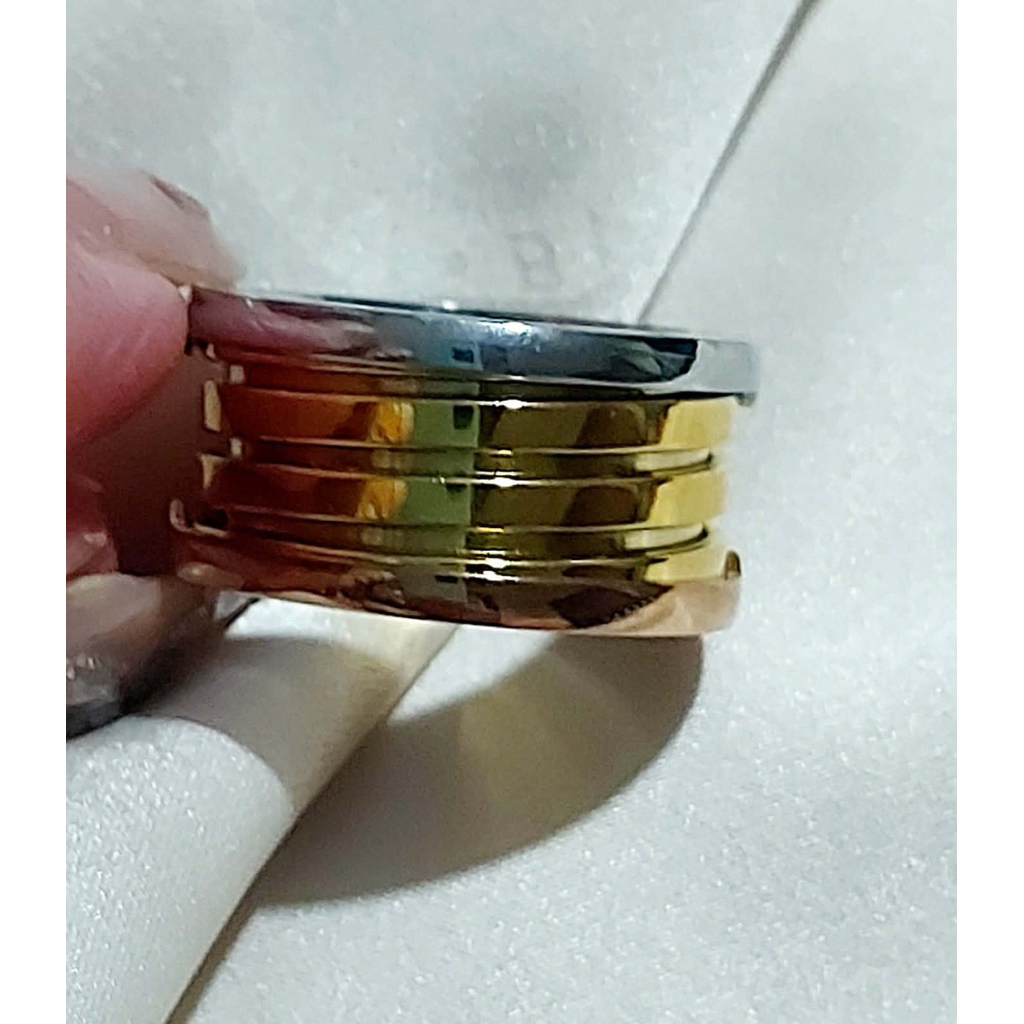 Tricolor Spring Design Ring – Size 8 product photo 3