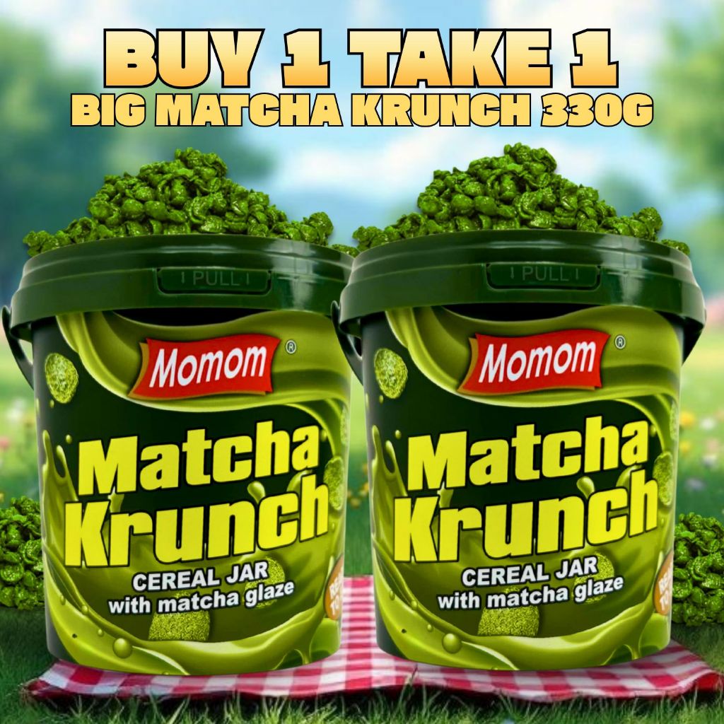 [BUY 1 TAKE 1] Momom Food Chocolate Krunch, Crunchy Cereal Snack with Chocolate Glazed (330g) — view 2