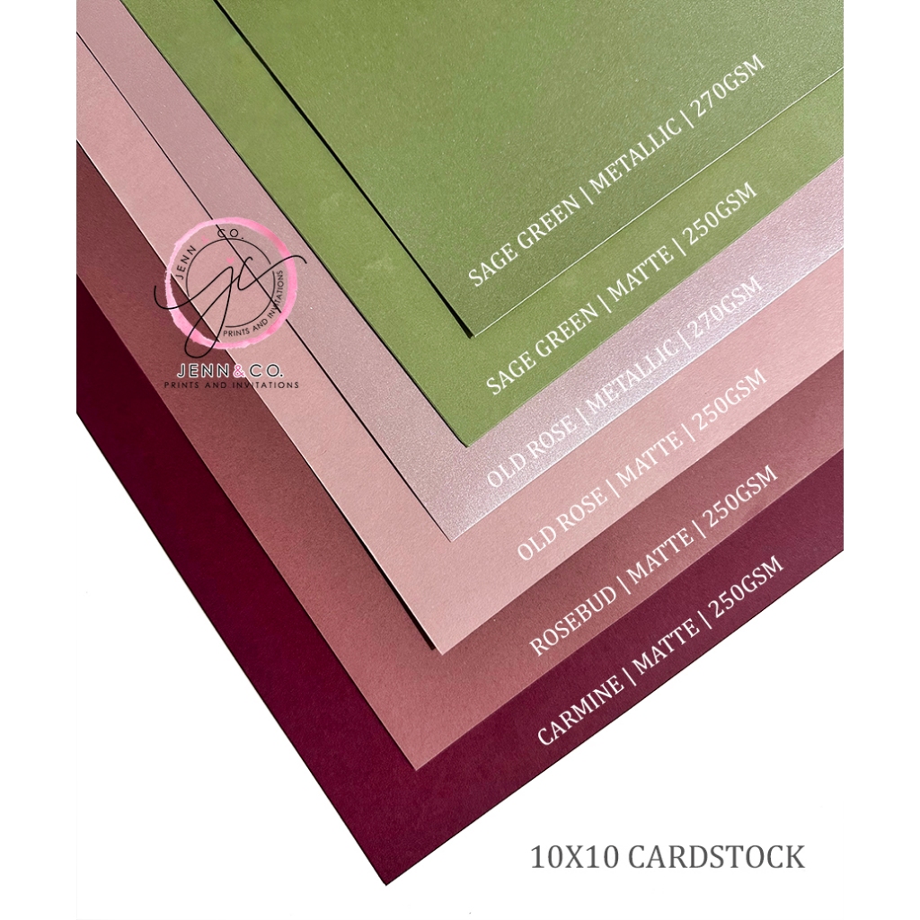 Specialty Cardstock 10x10 (12 pcs per pack)